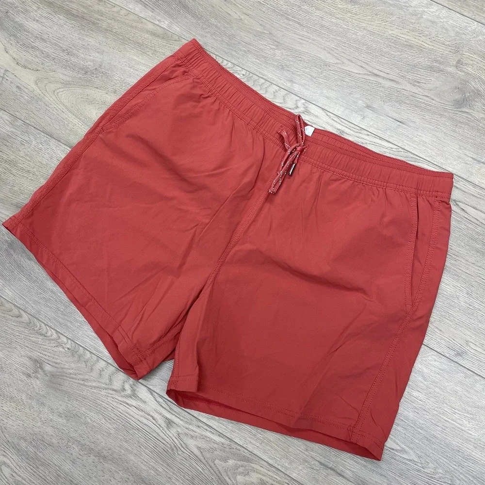 Fair Harbor Red Beach Swim Trunks Men's Sz XXL Tropical Beach Resort Flora